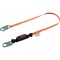 Miller Double Leg Pack-Type Shock-Absorbing Web Lanyard with Locking Snap Hooks T6122-Z7/4FTAF - alternate 1