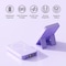 Alpha Digital Magnet Power Bank- 10,000mAh, Wireless Charge, Phone Stand -Purple ZL014-PPL - alternate 3