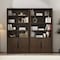 Manhattan Comfort Rivington 40in Bookcase Cabinet in Walnut - Set of 2 2-BC006-BR - alternate 1