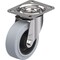 Zoro Select Swivel Plate Caster, Rubber, 4 in., 330 lb. LEX-POEV 100XR-SG - alternate 1