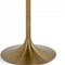 Homeroots 35" White And Gold Rounded Marble And Metal Dining Table 487361 - alternate 2