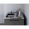 Homeroots 35" X 39" Dark Gray And Silver Stainless Steel and Wood Utility Cabinet With Sink 546612 - alternate 4