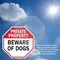 Signmission Private Property Beware of Dogs, 10 inch X 10 inch, Aluminum Metal Signs, 2PK OC-A-2PACK-10-138 - alternate 2