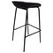 Leisuremod Servos Barstool with Upholstered Faux Leather Seat and Powder Coated Iron Frame, Black SSBL-18BL - alternate 2