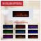 Northwest Wall Mounted Electric Fireplace Heater - 10-Color LED Flame and 3 Media Backgrounds 80-2000A-36-WHITE - alternate 2