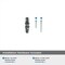 Amerock Carrione 2-1/2 in 64 mm Length Marble Black/Black Bronze Cabinet Knob BP36647MBKBBR - alternate 2