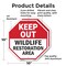 Signmission Keep Out Wildlife Restoration Area, 10 inch X 10 inch, Aluminum Metal Signs, 2PK OC-A-2PACK-10-344 - alternate 2