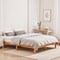 Simple Deluxe CJ-WH01-F, Full Size Wood Bed Frame, 12 Inch Wooden Platform Bed with Support Slats, Natural Pine 3A88FNBFRAFULL12WOOD - alternate 2