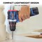 Wrightmaster 16V Cordless Electric Drill with Brushless Motor, 3/8" Keyless Chuck, 23+1 Torque Settings & LED ZR-146SE - alternate 2