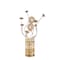 Homeroots 22" Silver And Rose Gold Metal And Acrylic Flowers Bedside Lamp 568834 - alternate 2
