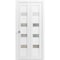 Sartodoors Sliding Closet Bi-fold Doors White Solid Core Modern Interior QUADRO4113BF-WS-60 x 80 (2* 30x80) - alternate 1