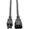 Eaton Tripp Lite Series Laptop Power Adapter Cord, C14 to C5 Adapter - 7A/125V or 2.5A/250V, 18 AWG, 6 P014-006 - alternate 1