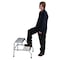 Vestil Aluminum Step Stand, 2 Step, Knock-Down, 2 Steps, 20 Overall Height, Aluminum, Silver SSA-2-KD - alternate 2