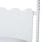 Baxton Studio Brantley Spindle Platform Bed - Bed Frame with Scalloped Headboard and Turned Posts, White, King 272-14814-ZORO - alternate 4