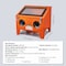 Vevor 40 Gallon Sandblasting Cabinet Benchtop Cabinet with Blasting Gun 4 Nozzle SBC150 - alternate 4