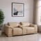 Homeroots 93in Ash Gray and Silver Leather Power Reclining Loveseat 643826 - alternate 2