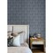 Chesapeake Garland Denim Block Tulip Wallpaper 4148-27473 - alternate 3