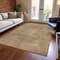 Homeroots 5' X 8' Artichoke Green And Beige Medallion Washable Indoor Outdoor Area Rug 616443 - alternate 3