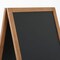 M&T Displays Dark Wood 18.1x26.5 Inch Double Sided Chalkboard A-Frame UWODD04668x2000 - alternate 3
