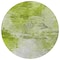 Homeroots 8' Artichoke Green And Lime Green Round Abstract Washable Indoor Outdoor Area Rug 577699 - alternate 2