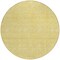 Homeroots 8' Yellow Gold And Ivory Round Floral Washable Indoor Outdoor Area Rug 582352 - alternate 2