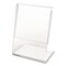 Deflecto Mini Tabletop Sign Holder, 3 x 4 Insert, Clear 20006RT - alternate 1