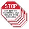 Signmission Stop Look Both Ways High Traffic Ar, 10 inch X 10 inch, Aluminum Metal Signs, 5PK OC-A-5Pack-10-260 - alternate 1