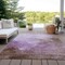 Homeroots 5' X 8' Lavender Brown And Ivory Abstract Washable Indoor Outdoor Area Rug 604798 - alternate 3