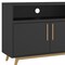 Homeroots Modern Black And Natural Two Door Console Cabinet 389027 - alternate 2