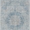 Homeroots 8' X 10' Blue Floral Medallion Washable Indoor Outdoor Area Rug 607899 - alternate 2