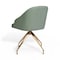 Martha Stewart Sora Upholstered Stationary Office Chair in Sage/Polished Brass CH-222119-SG-GLD-MS - alternate 2