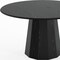Homeroots 52" Black Solid Wood Pedestal Base Round Top Dining Table 721065 - alternate 2