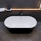 Annzi 58.66 in L, 29.53 in W, Black, Acrylic, Center FT-AZ098-59BK - alternate 3
