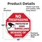 Signmission No Trespassing Protected by Video S, 10 Inch X 10 Inch, Vinyl Decal OC-D-10-100 - alternate 2