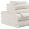Homeroots Set of Six Ivory Cotton Quick Dry Terry Cloth Towels, 6PK 700331 - alternate 2