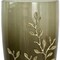 Homeroots 15" Dark Olive Green And Gold Branch Patterned Glass And Aluminum Table Vase 574250 - alternate 2