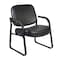 Regency Victor Big & Tall 400LBS Reception Chair With Arms, Anti-Microbial/Anti-Bacterial Vinyl, Black 407-VAM-BK - alternate 1