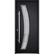 Vdomdoors Steel Door Deux 6500 Black Stainless Inserts Single Modern Painted DEUX6500EXD-BLK-W36 x H80-Right-hand Inswing - alternate 2