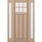 Doornmore CRF-P3G6, 65.25" x 98" ( 36" Door + 2x12" Side) Left Hand, Mahogany SDL 6 Lite Exterior Door CRF-P3G6-SW-3696-G101-SL_1-2_LI - alternate 1