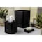 Hapco Elmar Wave Collection 8 Qt. Rectangular Wastebasket, Black, 6PK W100BLK - alternate 2
