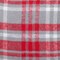Homeroots 16" Red and White Plaid Cotton Throw Pillow 529173 - alternate 2