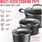 Bakken-Swiss 14-Piece Pots and Pans Set, Non-Stick, with Lids, Skillet Pans, Gas, Electric, Induction, Black BKCWL14B - alternate 2
