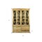 Homeroots 66in Natural Solid Wood Frame China Cabinet With Four Drawers 488871 - alternate 2
