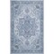 Jonathan Y Sersi Ornate Large Medallion Border Non-Slip Machine-Washable Blue Gray/Cream 3 ft. x 5 ft. Area Rug WSH505F-3 - alternate 1