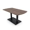 Skutchi Designs Arc Rectangle Meeting Room Table, 36 in W, 72 in L, Brown HAR-AREC-36X72-DOU.BK-H3041 - alternate 1