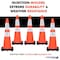 Traffic Kontrol 36in Traffic Cone, 12 Lbs, Orange, 6in + 4in Hi Intensity Reflective Collars, 1PC TKTC-36-12-OR-2C - alternate 2