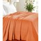 Homeroots King Burnt Orange Cotton Woven Geometric Blanket 549086 - alternate 2
