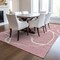 Homeroots 8' X 10' Pink And Ivory Abstract Washable Indoor Outdoor Area Rug 597502 - alternate 2
