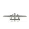 Homeroots 4" Gray and White Metal Hand Painted c1941 North American B-25 Mitchell Bomber Model Airplane 401768 - alternate 2