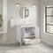 James Martin Vanities Myrrin 30" Single Vanity, Bright White w/ 3 CM Carrara Marble Top 485-V30-BW-3CAR - alternate 2